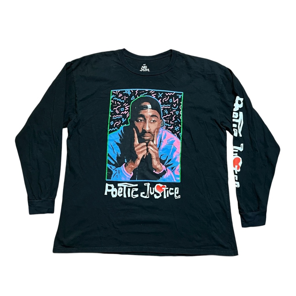 Poetic Justice Black Long Sleeve Tee